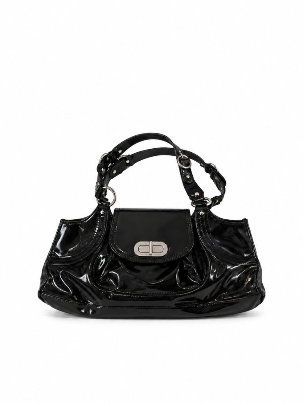Black Patent Leather Purse - Franco Sarto